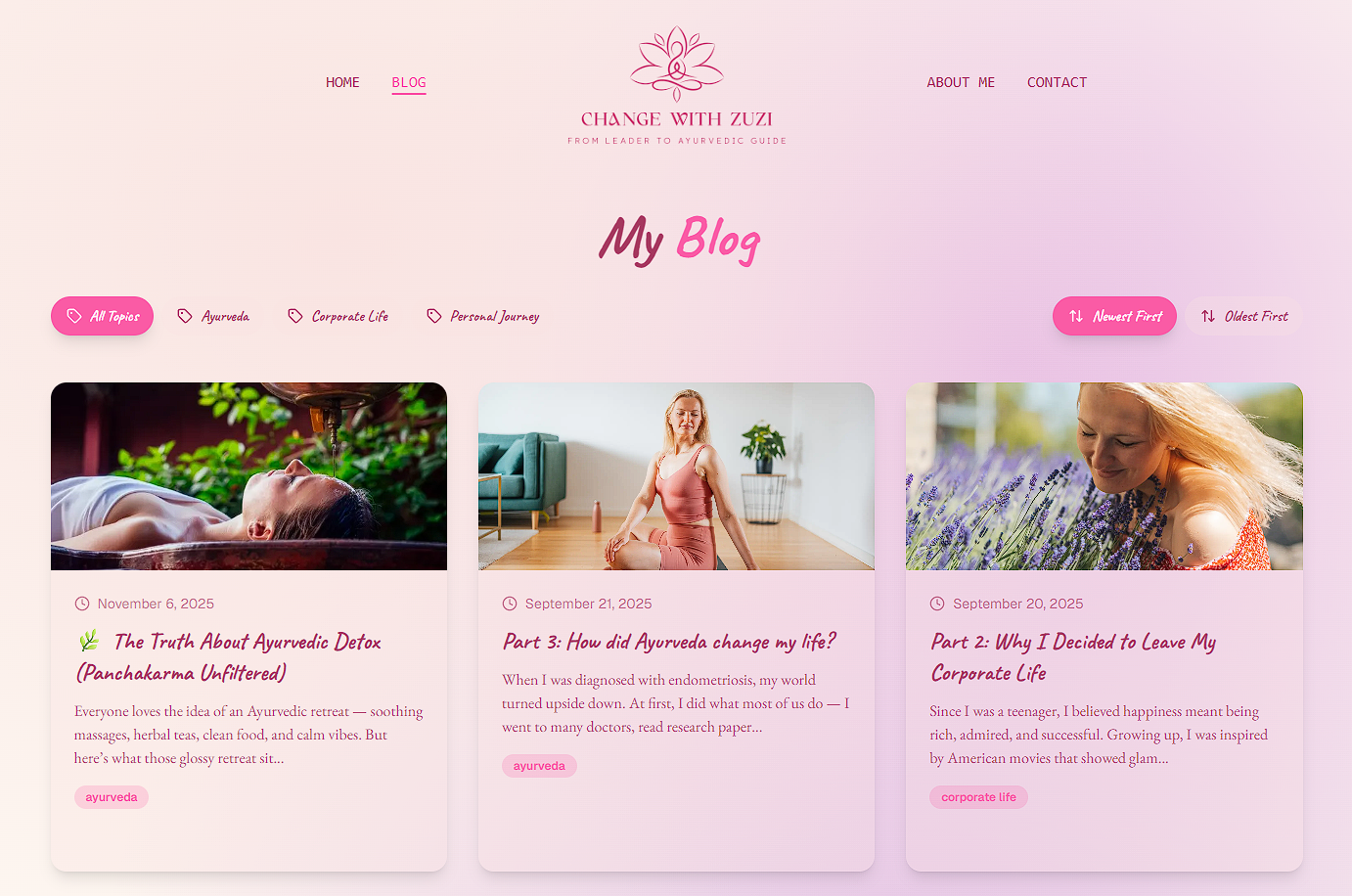 After: Final, professional Tech Startup landing page